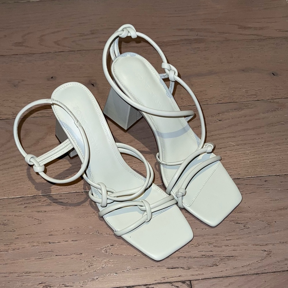 Song of Style Noelle Heel in Ivory